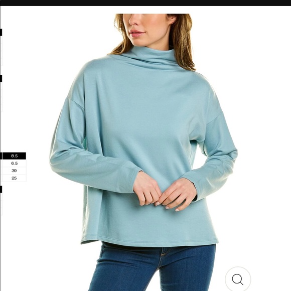 Eileen Fisher Tops - Eileen Fisher Funnel Neck Box Top
